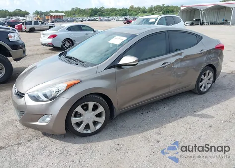 2013 Hyundai Elantra Limited из США, поврежденный, VIN 5NPDH4AE4DH352390